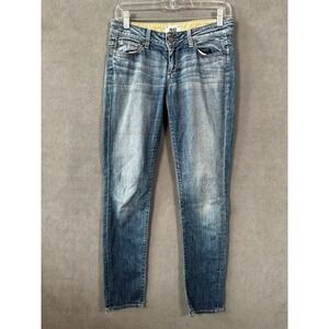 PAIGE Jeans Womens Size 25 Jimmy Jimmy Skinny Medium Wash Cotton Stretch Pockets